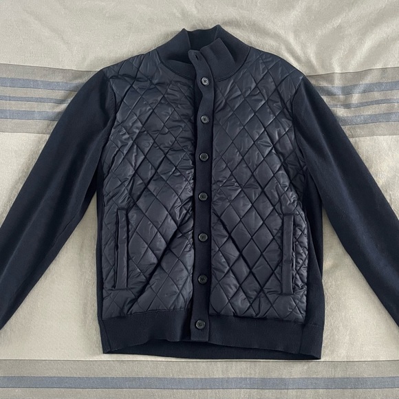 Banana Republic Other - Banana Republic Navy Quilted Sweater